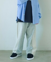 拼接運動寬褲 100cm-160cm