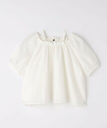 蓬鬆五分袖襯衫 100cm-130cm