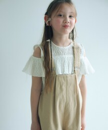 【COOL CHIC GIRLS STYLE】荷葉短袖T恤 120cm-160cm