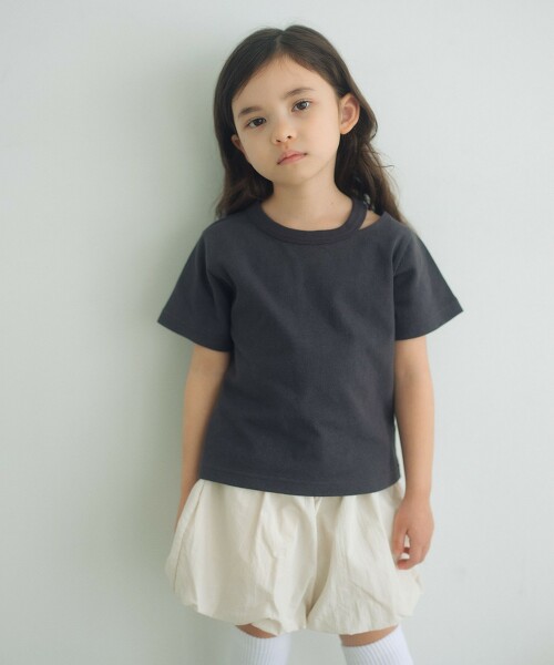 領口開衩T恤 100cm-160cm