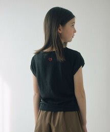 愛心刺繡T恤 100cm-160cm