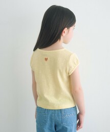 愛心刺繡T恤 100cm-160cm