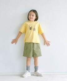 山鳩舎×昆蟲 T恤 100cm-130cm