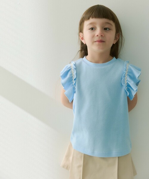 蜂巢樣式波浪織帶T恤 100cm-130cm