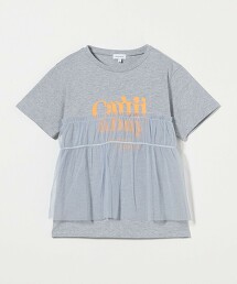 薄紗拼接T恤 100cm-160cm