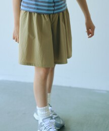 【SUTAMEN】塔絲絨褶邊褲裙 100cm-160cm