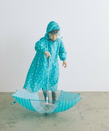 GLR 水滴型花紋 雨衣 100cm-140cm -防潑水-