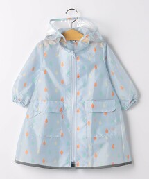 GLR 水滴型花紋 雨衣 100cm-140cm -防潑水-