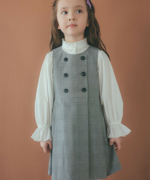 格倫格紋連身洋裝 110cm-130cm