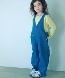 牛仔吊帶褲 100cm-160cm