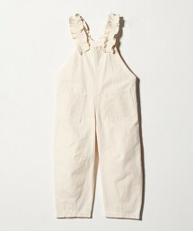 斜紋荷葉邊吊帶褲 100cm-130cm