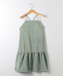 TJ 絨面 吊帶連身洋裝 100cm-130cm