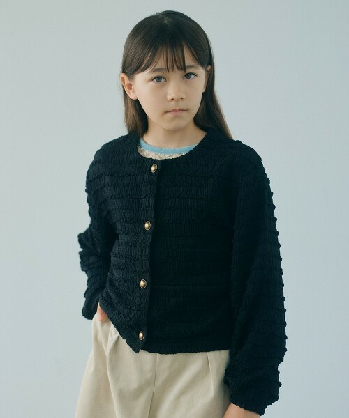 剪織緹花開襟衫 / 童裝 120cm-160cm