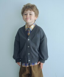 【特別訂製】＜UNIVERSAL OVERALL＞V領毛圈布開襟衫 100cm-130cm