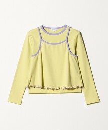 橫條紋T恤＋吊帶背心套組 140cm-160cm