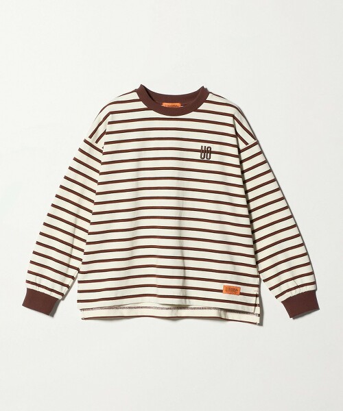 【特別訂製】＜UNIVERSAL OVERALL＞橫條紋長袖上衣 140cm-160cm