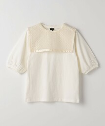 TJ 蕾絲 水手服領 5分袖套頭衫 140cm-150cm