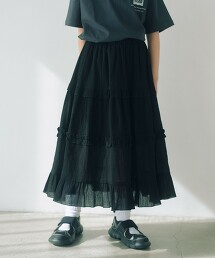 楊柳褶邊長裙 140cm-160cm