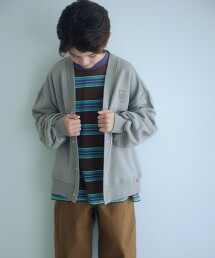 【特別訂製】＜UNIVERSAL OVERALL＞V領毛圈布開襟衫 140cm-160cm