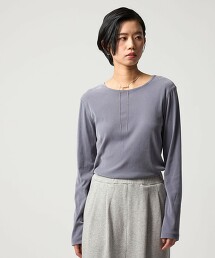 ＜CITEN＞透膚植絨印花上衣