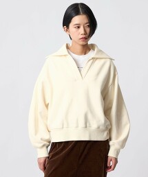 ＜CITEN＞開襟領蓬鬆袖衛衣