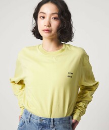 ＜CITEN＞LOGO縮褶長版上衣