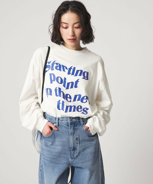 ＜CITEN＞大LOGO圖案長袖T恤