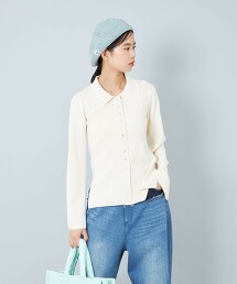 ＜CITEN＞窄版針織襯衫