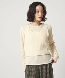 ＜CITEN＞層次針織上衣