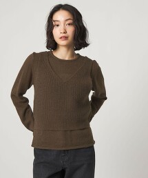 ＜CITEN＞層次針織上衣