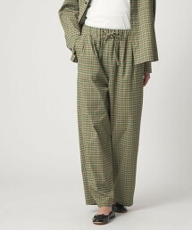 ＜CITEN＞多彩格紋輕便褲