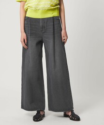 ＜CITEN＞打摺牛仔寬褲