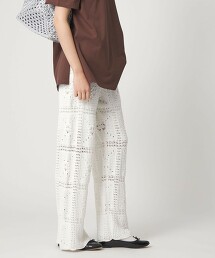 ＜CITEN＞蕾絲編織長褲