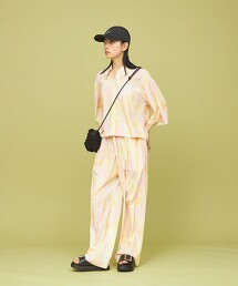 ＜CITEN＞大理石紋印刷 褲子