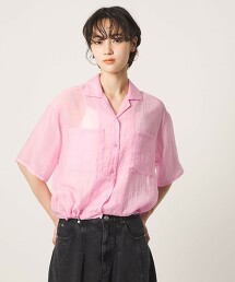 ＜CITEN＞開領抽繩襯衫