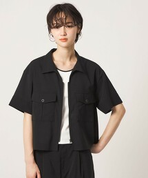 ＜CITEN＞空氣感拉鍊襯衫 吸水速乾・抗皺