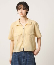 ＜CITEN＞空氣感拉鍊襯衫 吸水速乾・抗皺