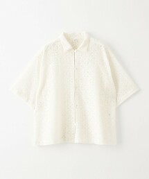 ＜CITEN＞蕾絲短袖襯衫