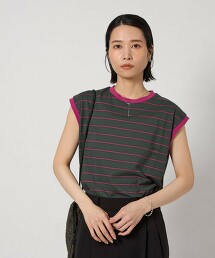 ＜CITEN＞LOGO橫條紋上衣