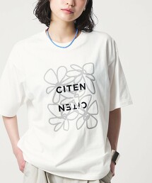 ＜CITEN＞LOGO花朵T恤