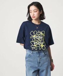 ＜CITEN＞LOGO花朵T恤