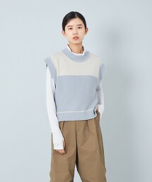 ＜CITEN＞色塊拼接背心