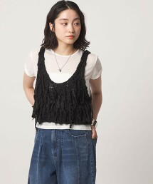 ＜CITEN＞流蘇針織背心