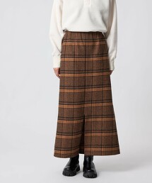 ＜CITEN＞法蘭絨格紋裙