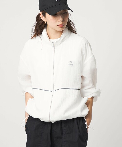 ＜CITEN＞透膚拉鍊短外套