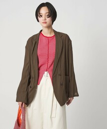 ＜CITEN＞透膚襯衫外套