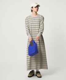 ＜CITEN＞LOGO橫條紋洋裝