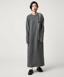 ＜CITEN＞羅紋拼接針織洋裝