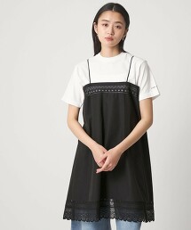 ＜CITEN＞2WAY蕾絲吊帶洋裝