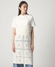 ＜CITEN＞蕾絲洞洞針織洋裝